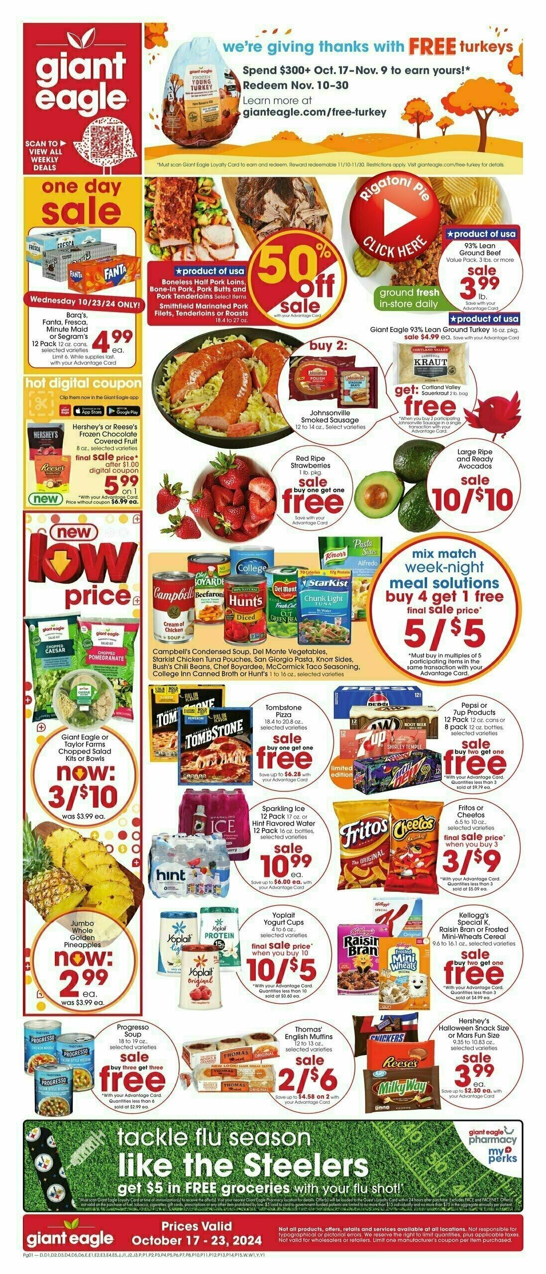 Giant Eagle Weekly Ad from October 17