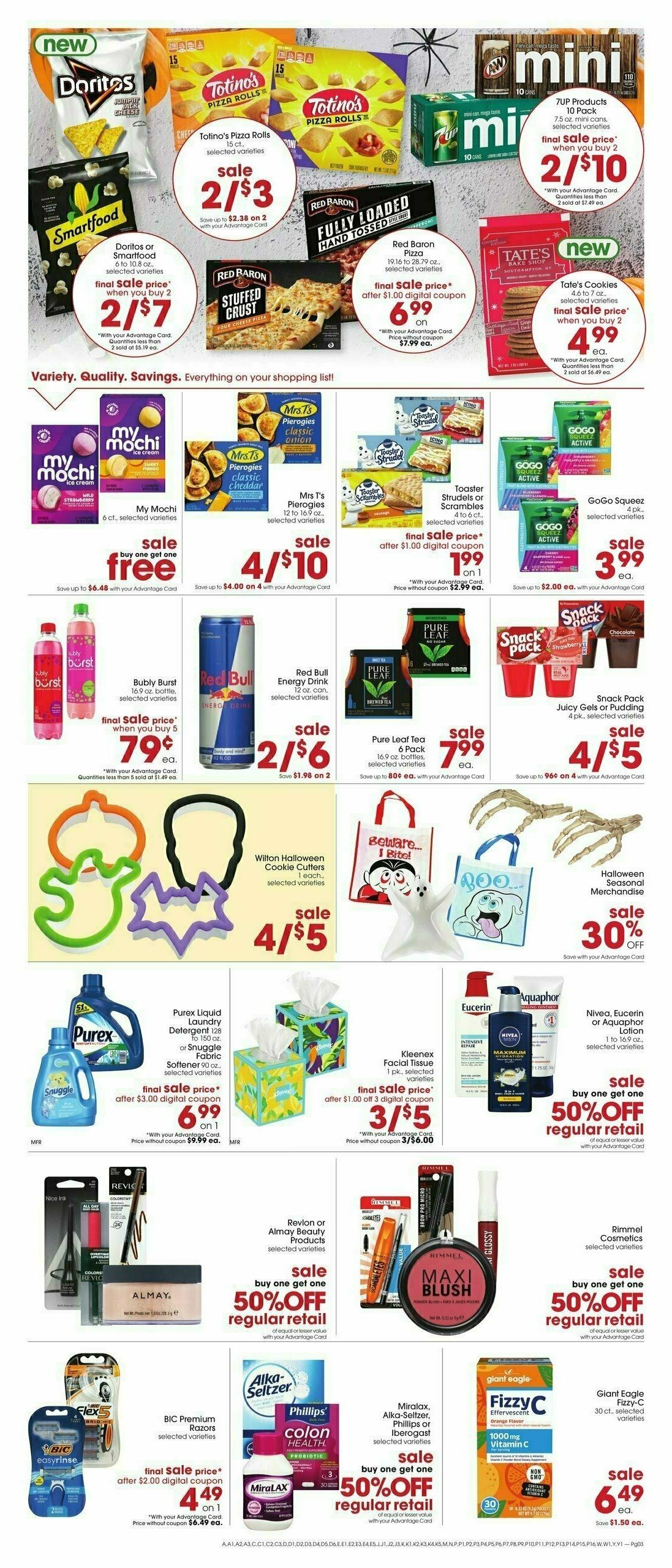 Giant Eagle Weekly Ad from October 17