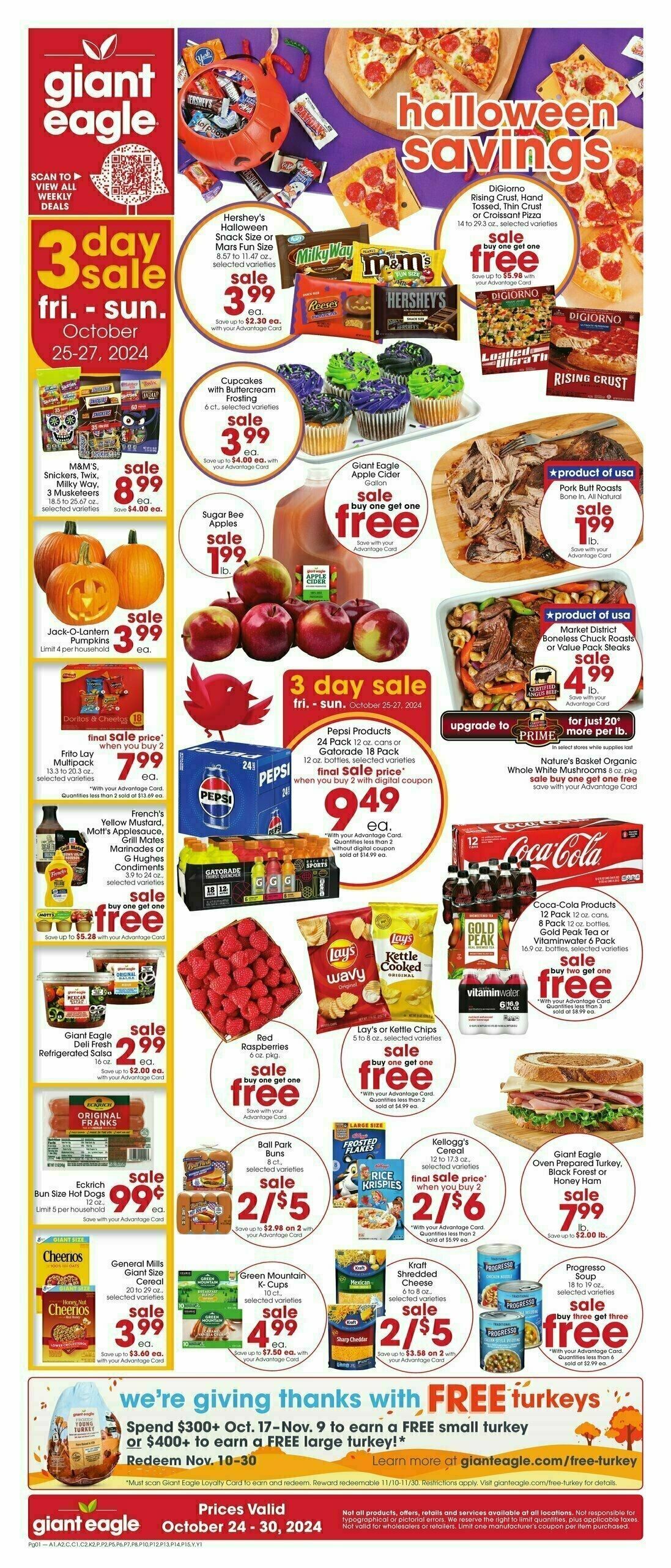 Giant Eagle Weekly Ad from October 24