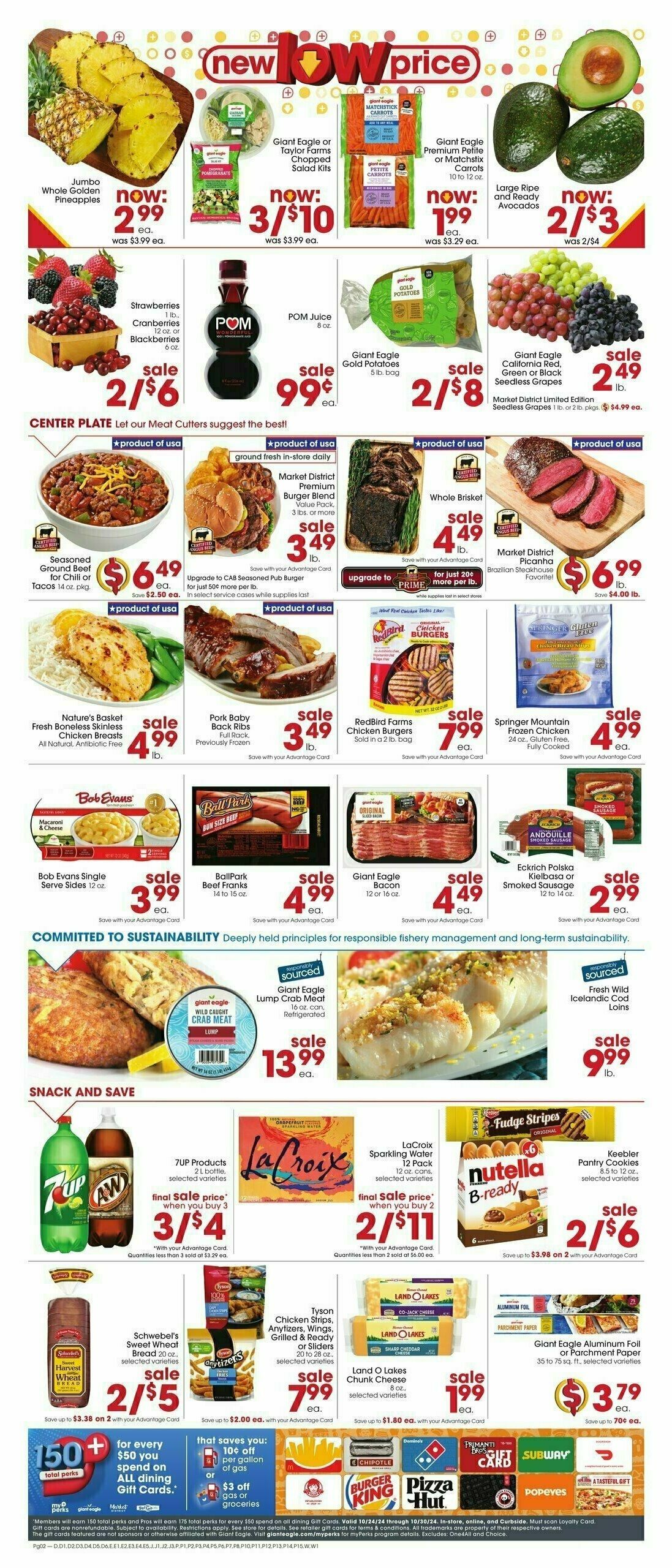 Giant Eagle Weekly Ad from October 24