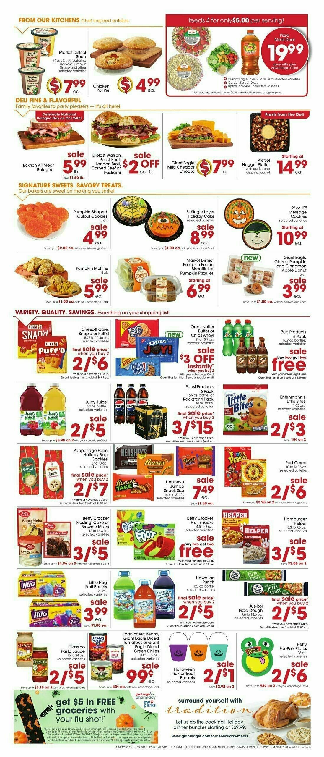 Giant Eagle Weekly Ad from October 24