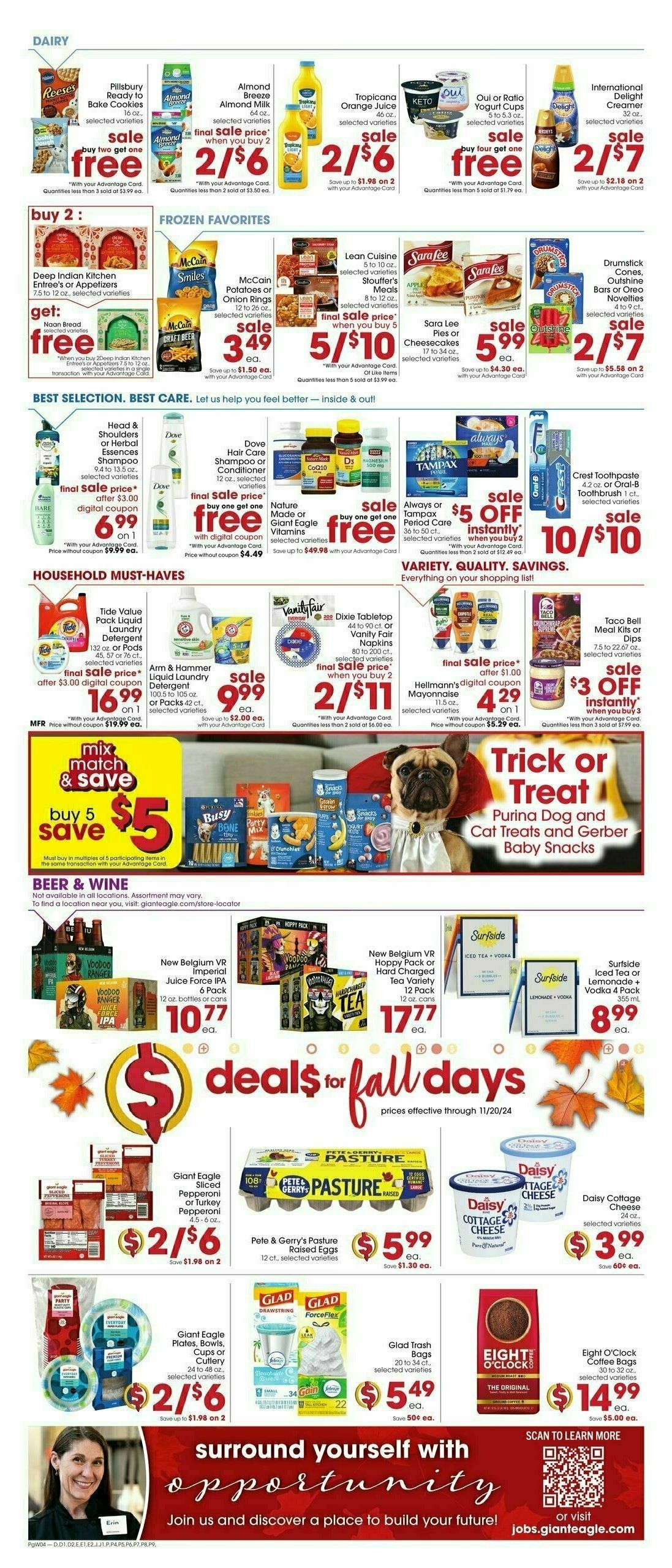 Giant Eagle Weekly Ad from October 24