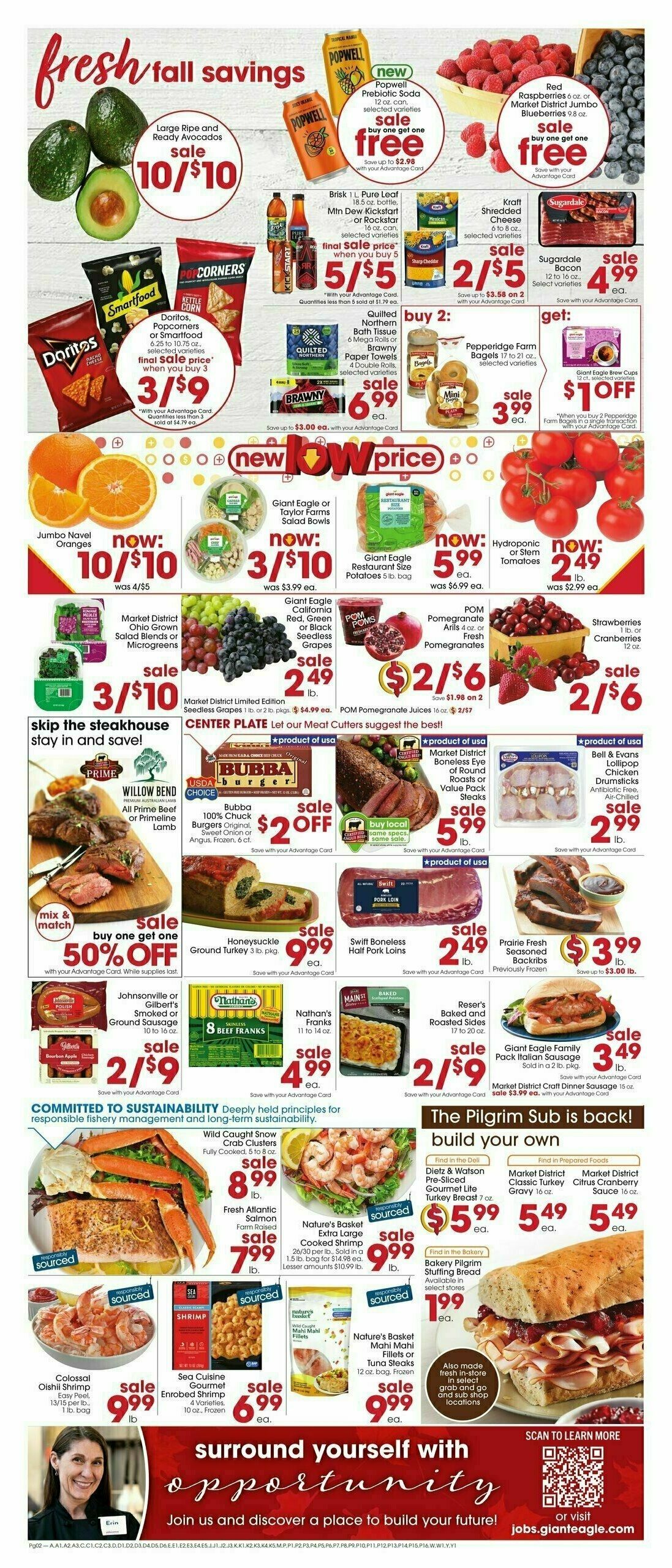 Giant Eagle Weekly Ad from October 31