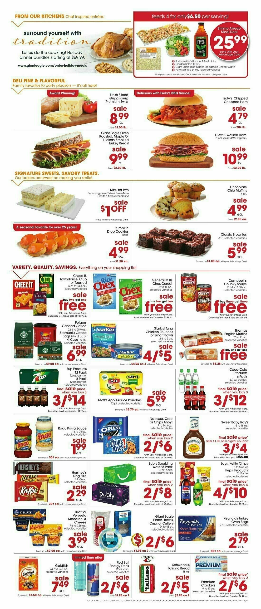 Giant Eagle Weekly Ad from October 31