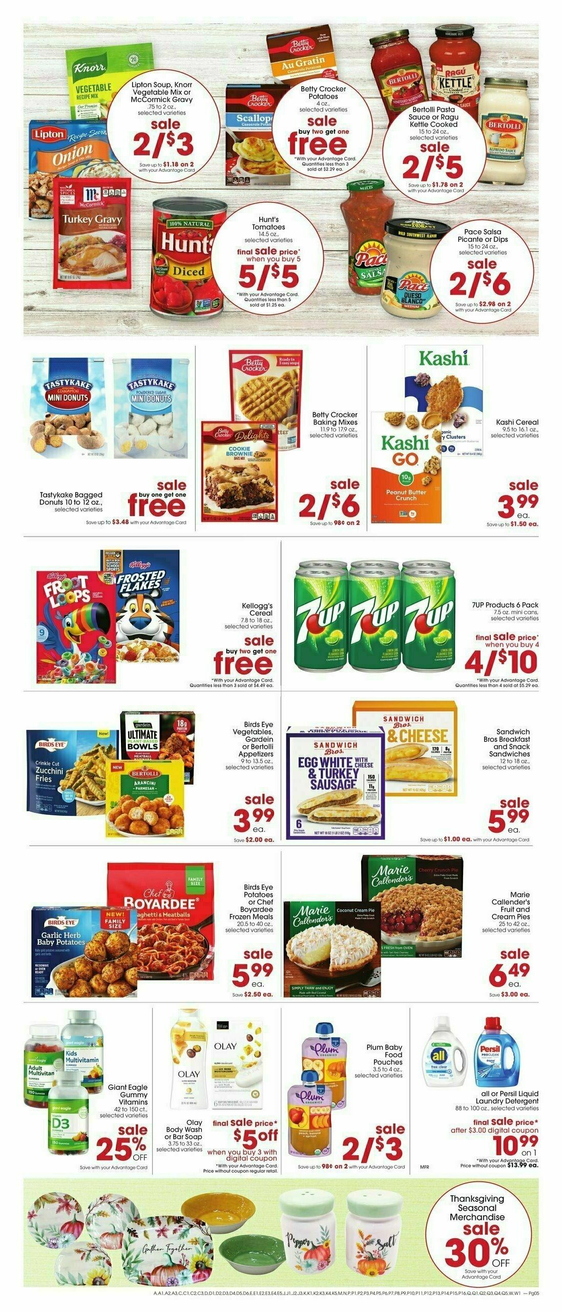 Giant Eagle Weekly Ad from October 31