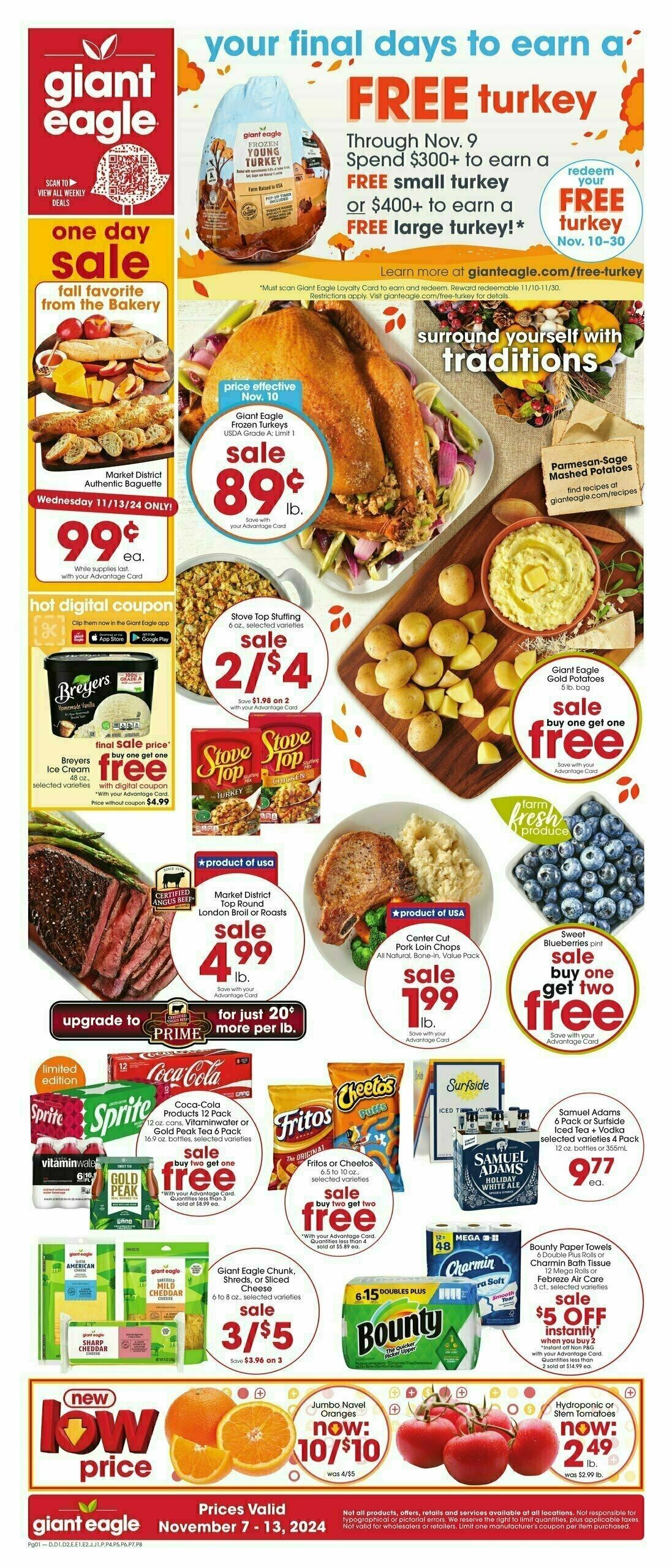 Giant Eagle Weekly Ad from November 7