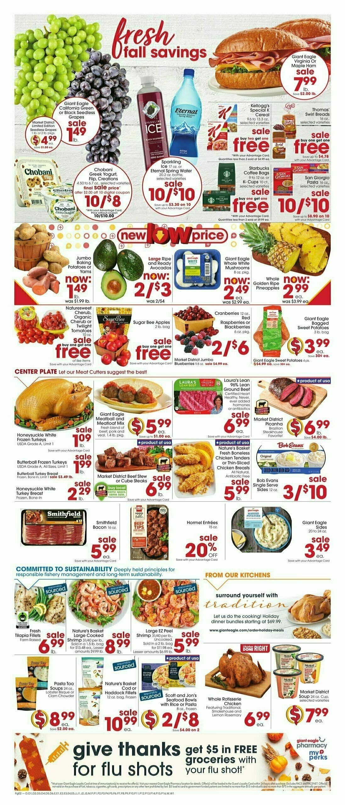 Giant Eagle Weekly Ad from November 7