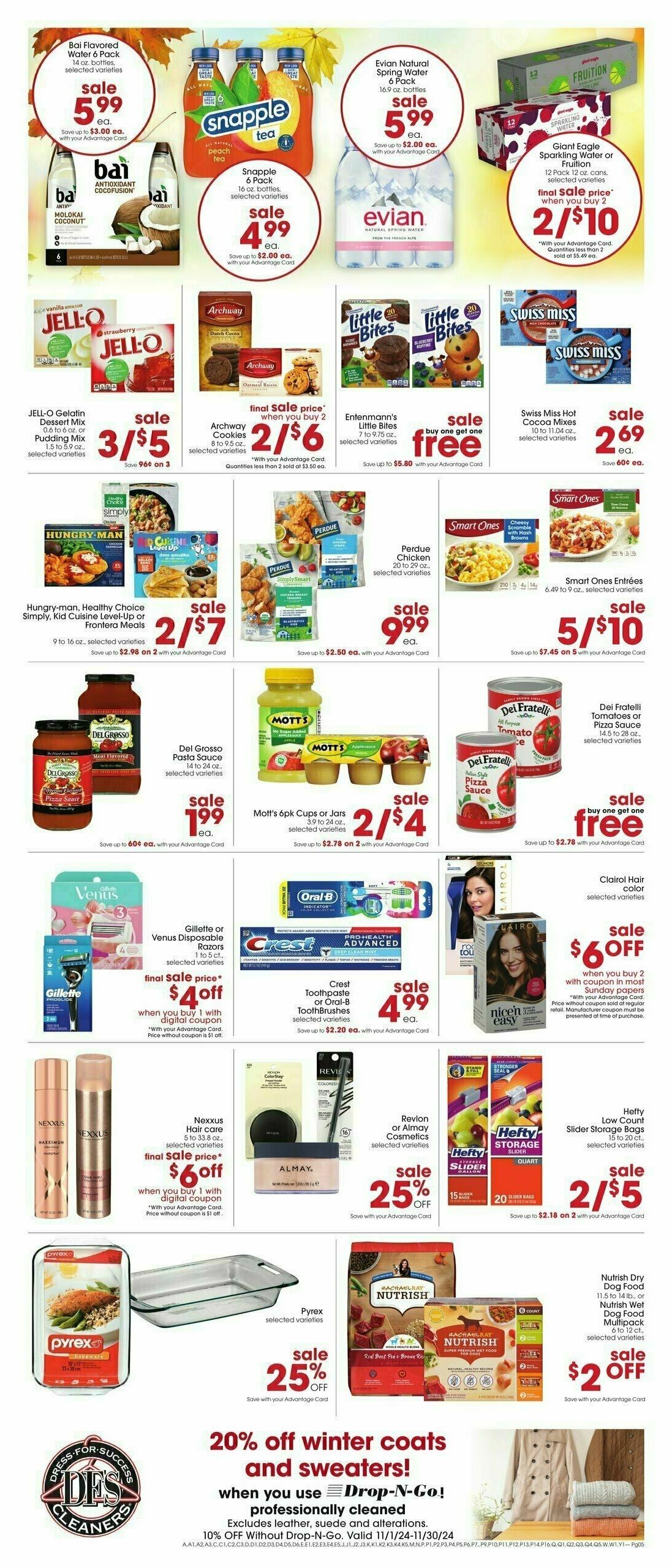 Giant Eagle Weekly Ad from November 7