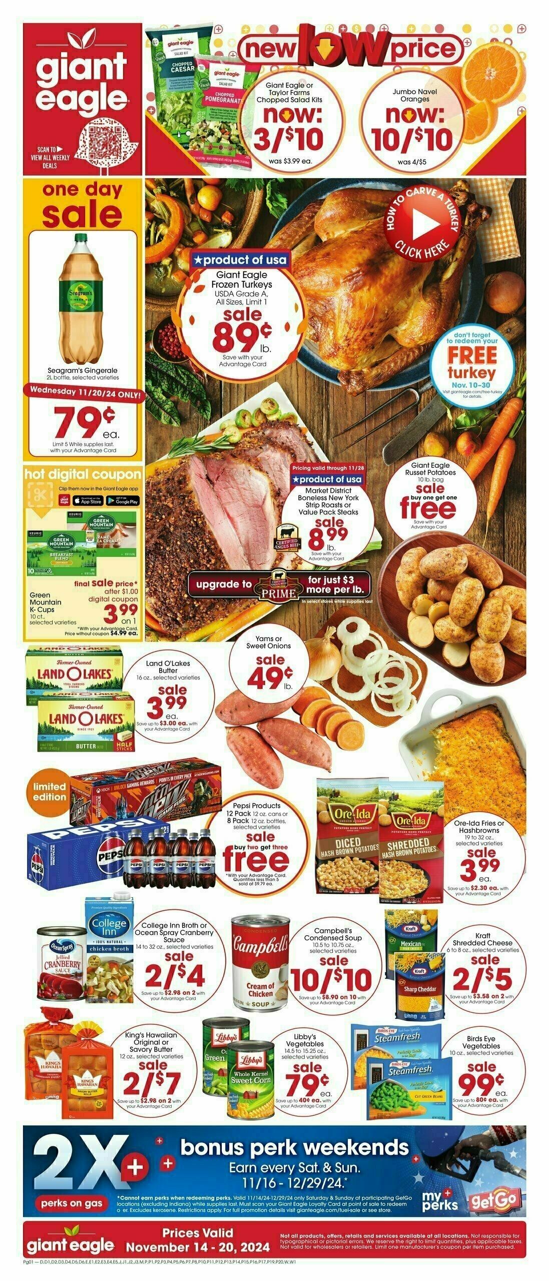 Giant Eagle Weekly Ad from November 14