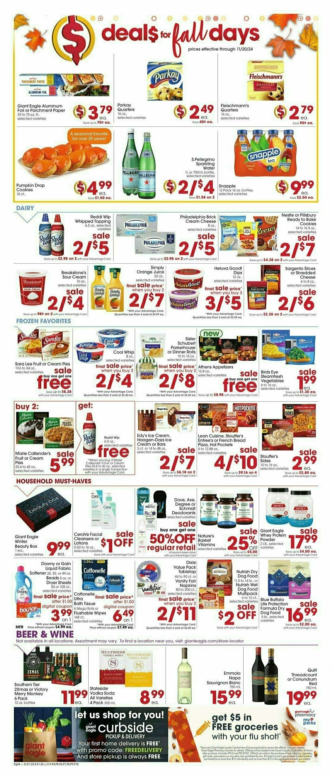 Giant Eagle Weekly Ad from November 14