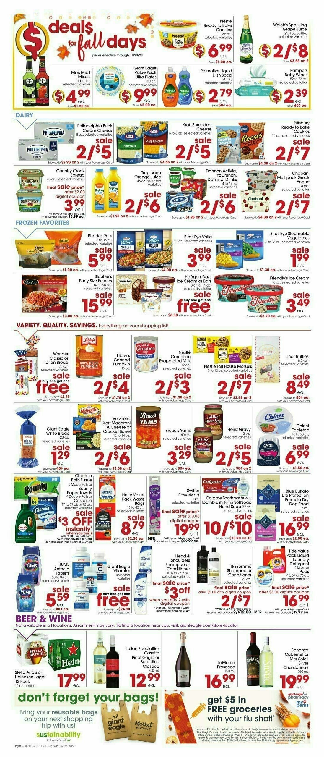 Giant Eagle Weekly Ad from November 21