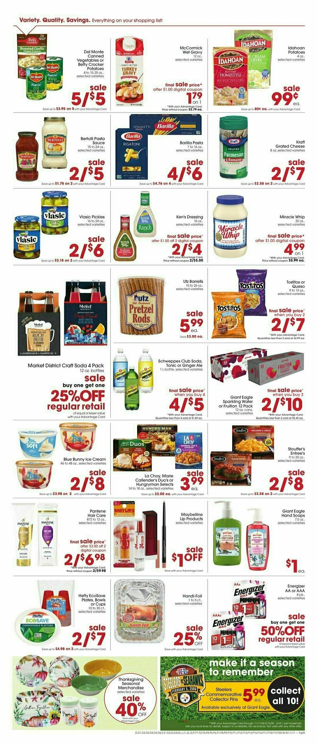 Giant Eagle Weekly Ad from November 21