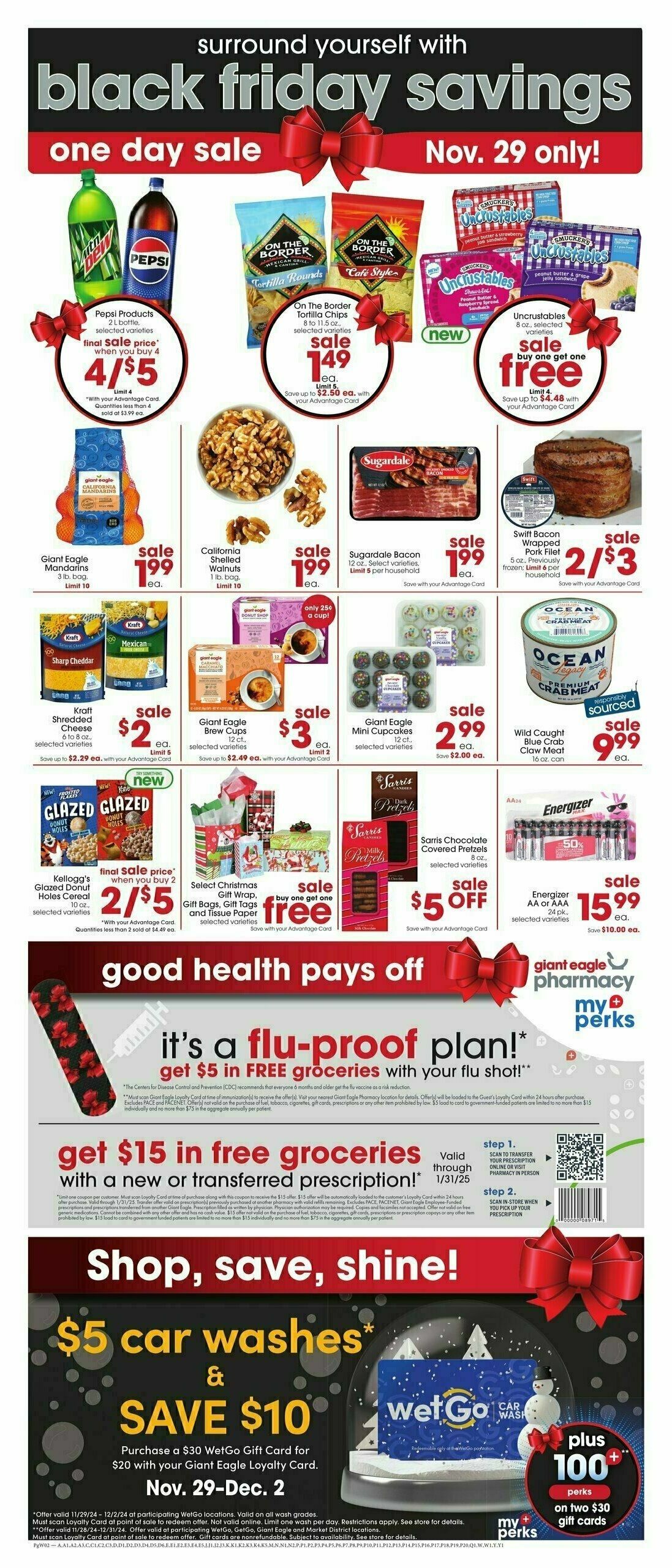 Giant Eagle Weekly Ad from November 29