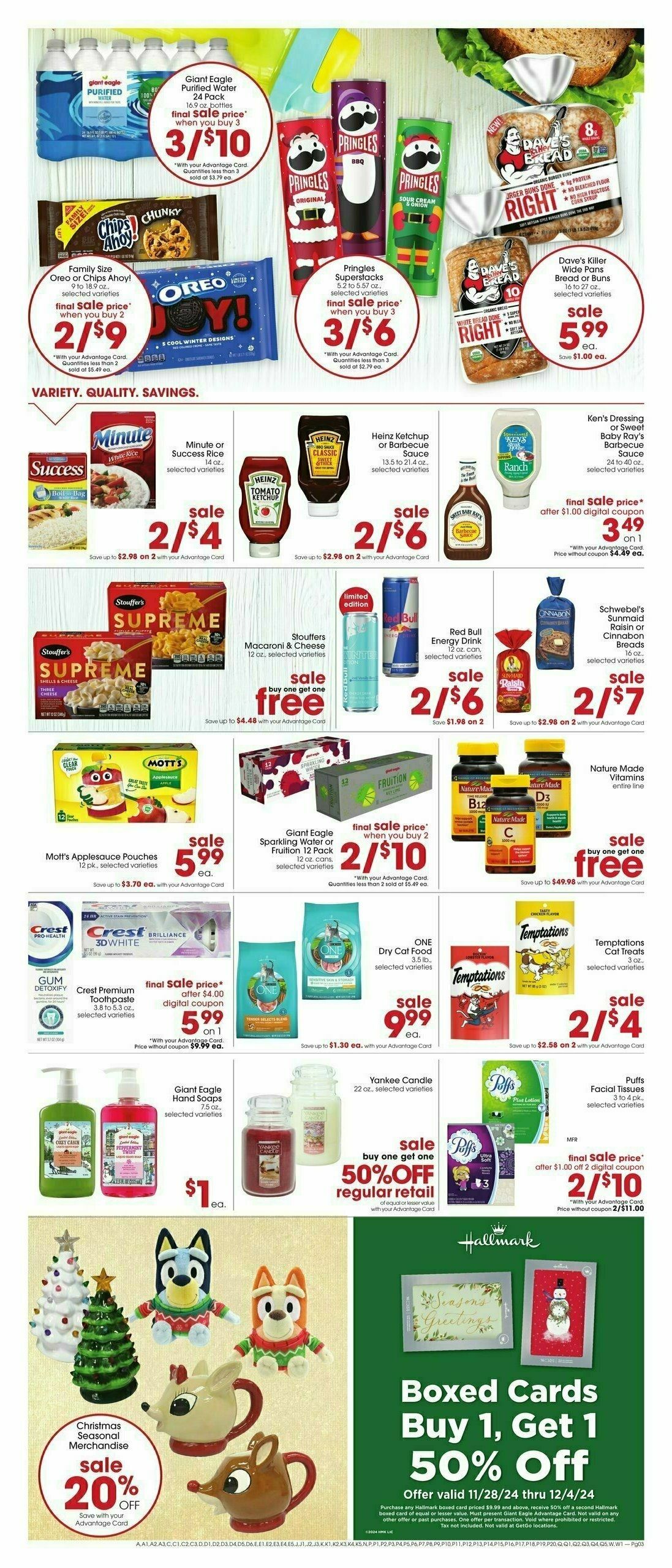 Giant Eagle Weekly Ad from November 29