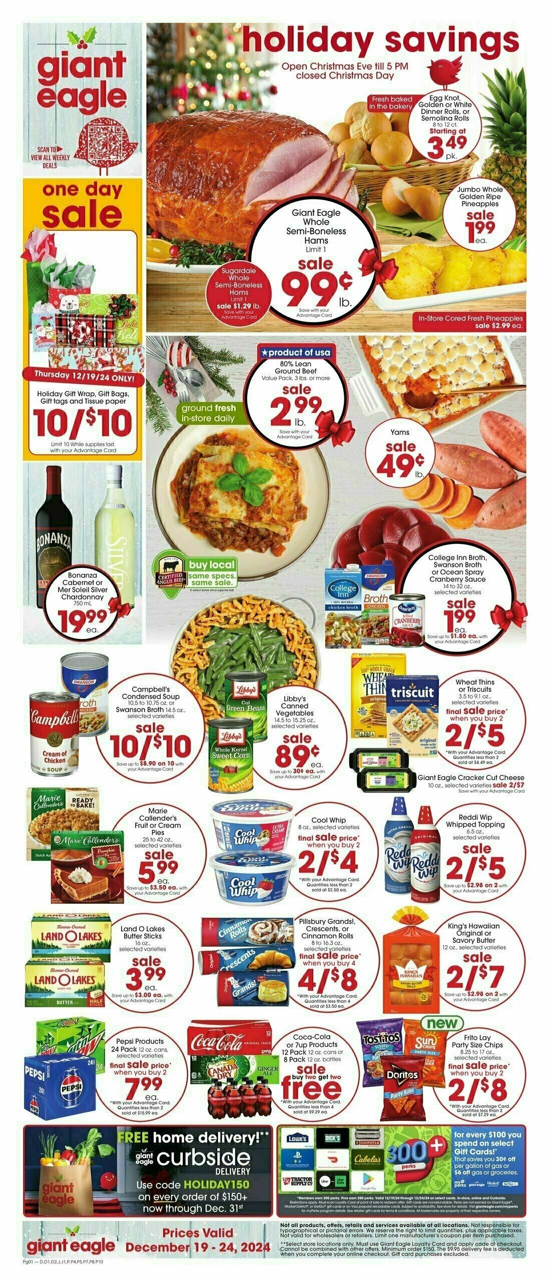 Giant Eagle Weekly Ad from December 19