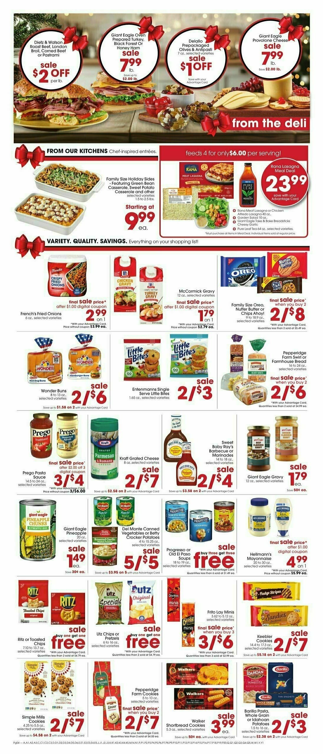 Giant Eagle Weekly Ad from December 19