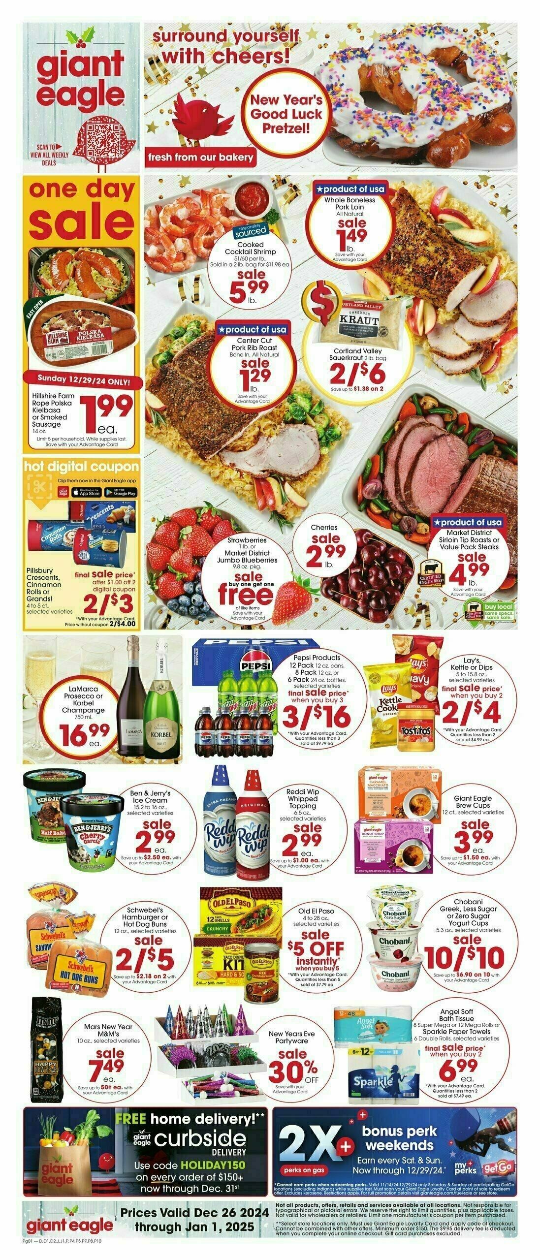 Giant Eagle Weekly Ad from December 26