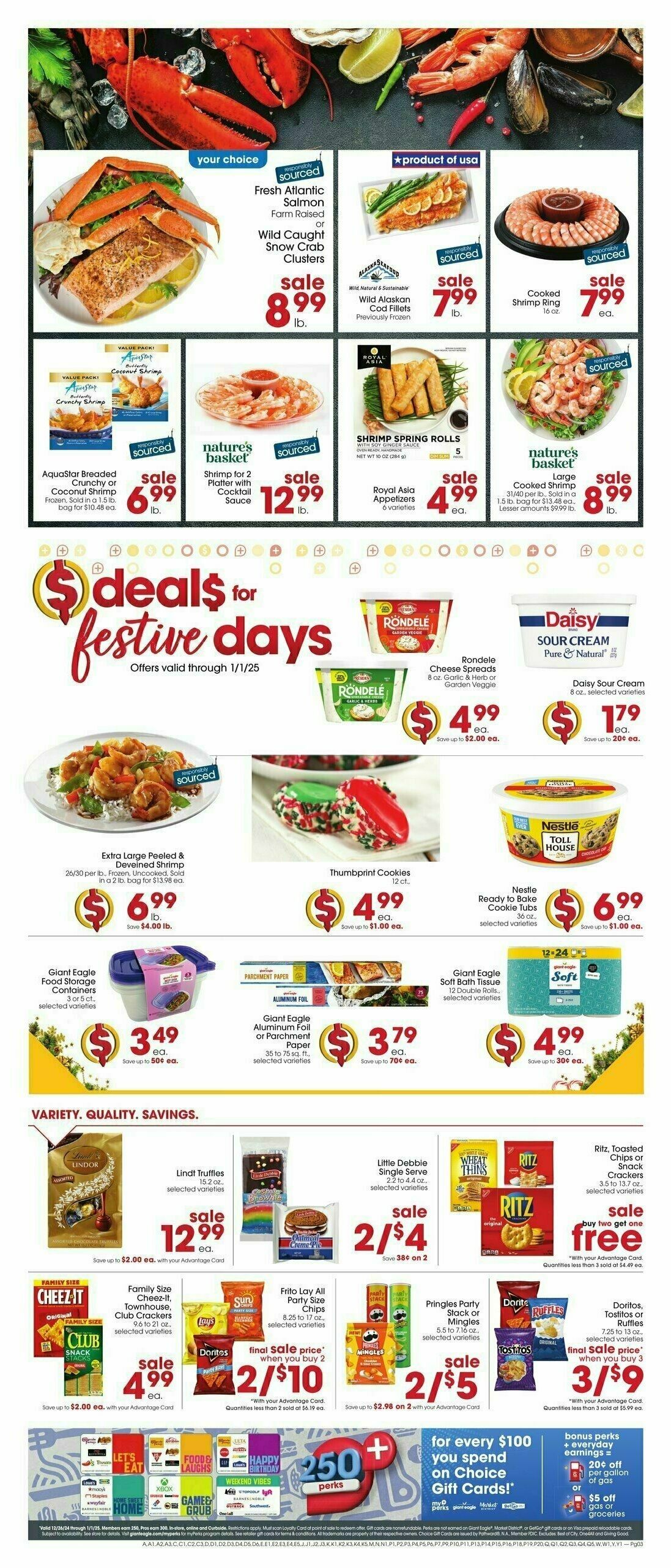 Giant Eagle Weekly Ad from December 26