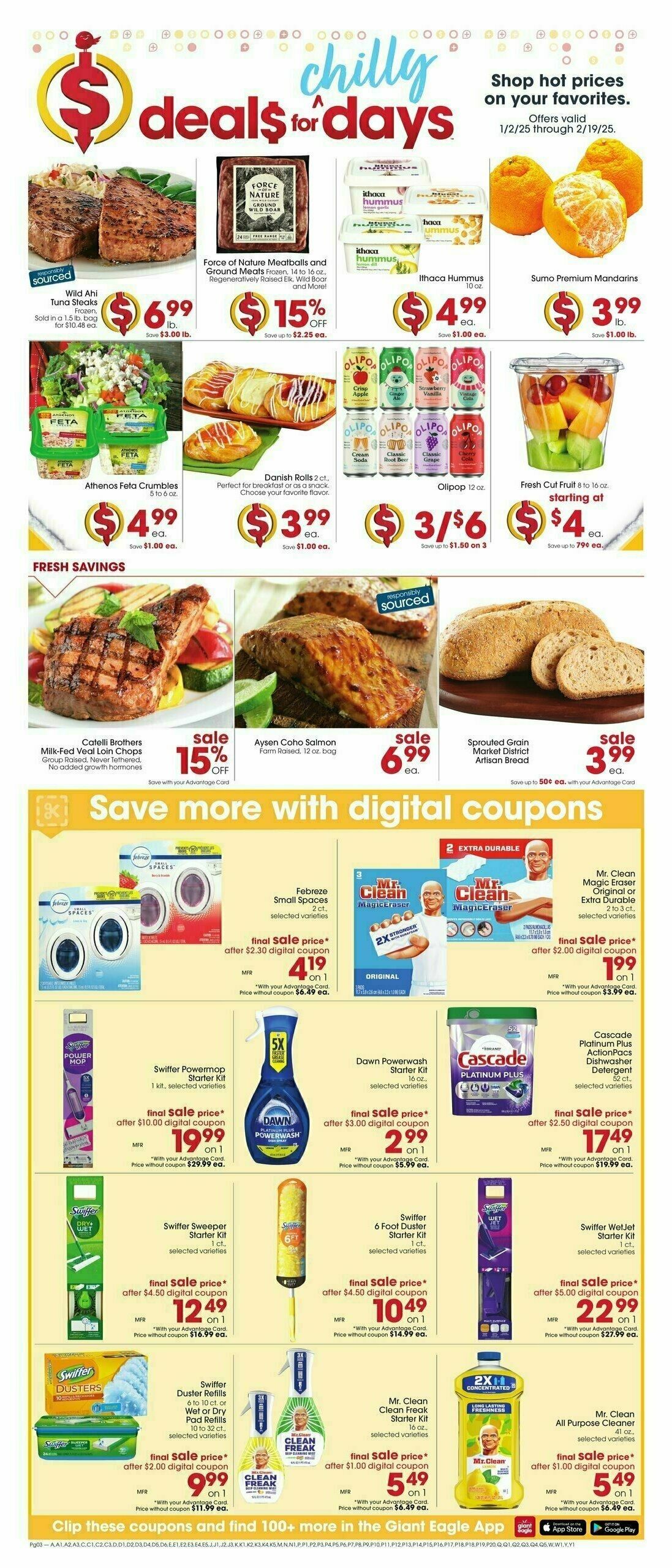 Giant Eagle Weekly Ad from January 2