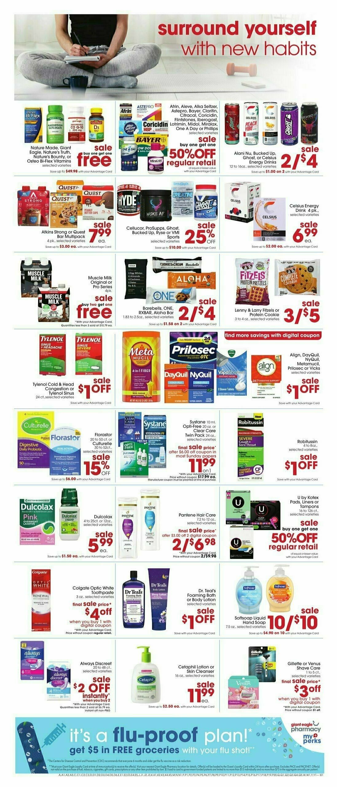 Giant Eagle Weekly Ad from January 2