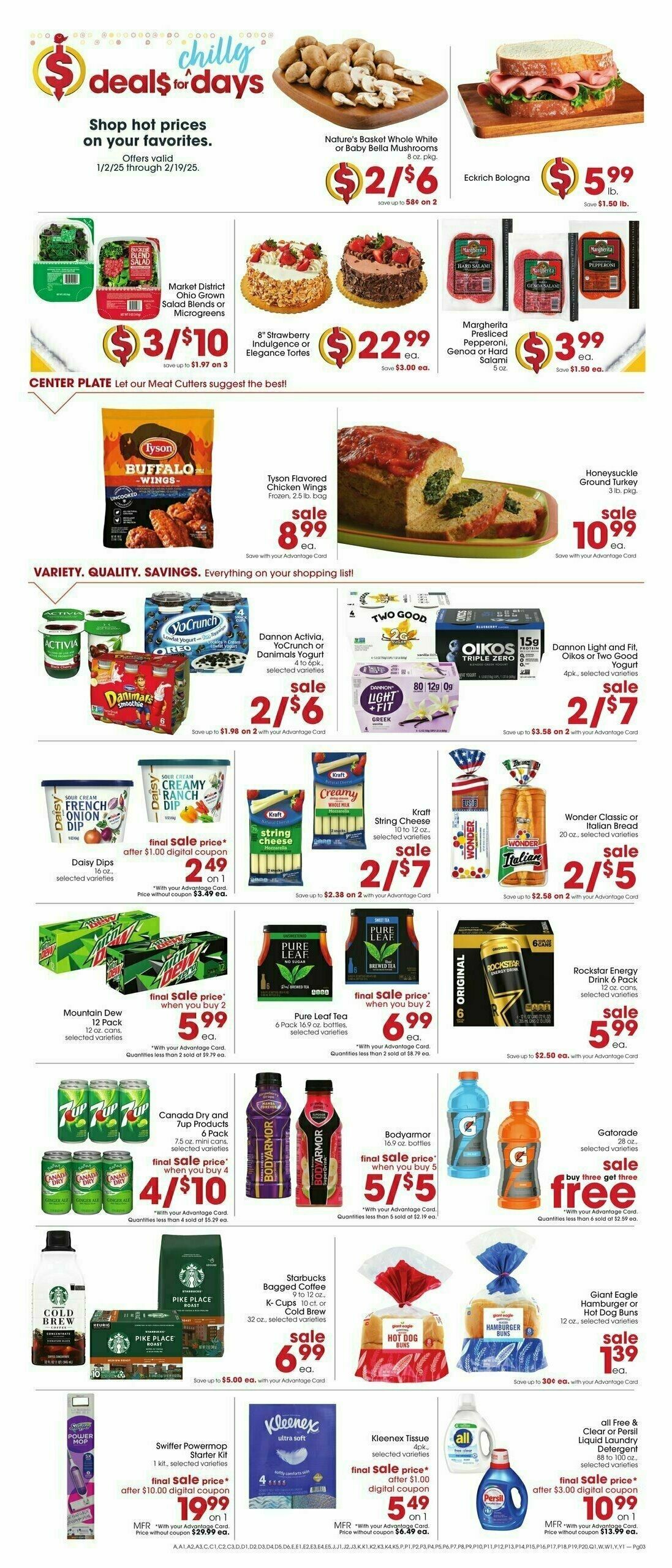 Giant Eagle Weekly Ad from January 9