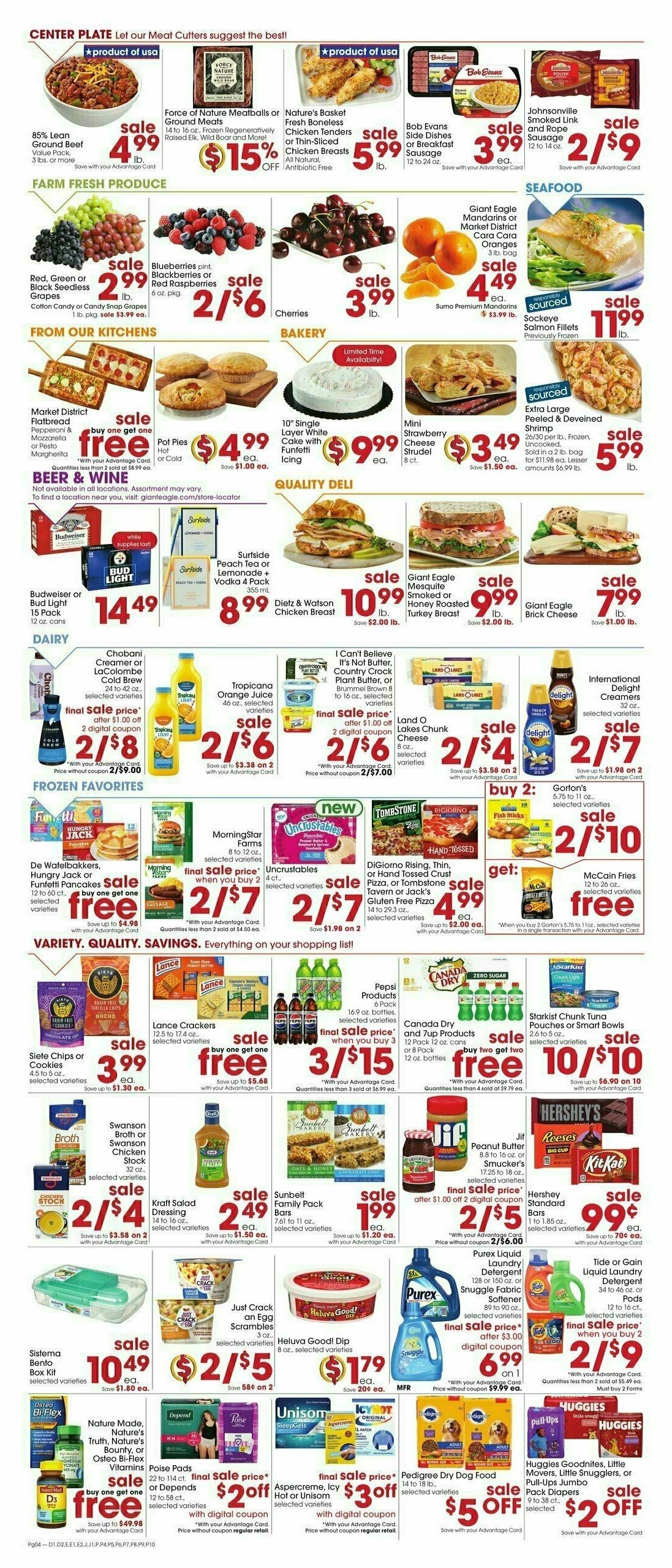 Giant Eagle Weekly Ad from January 9