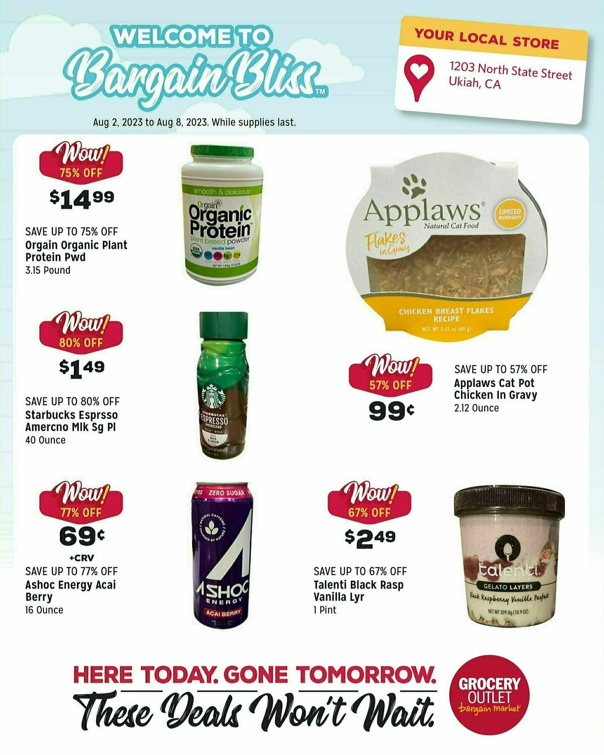 Grocery Outlet Weekly Ad from August 2