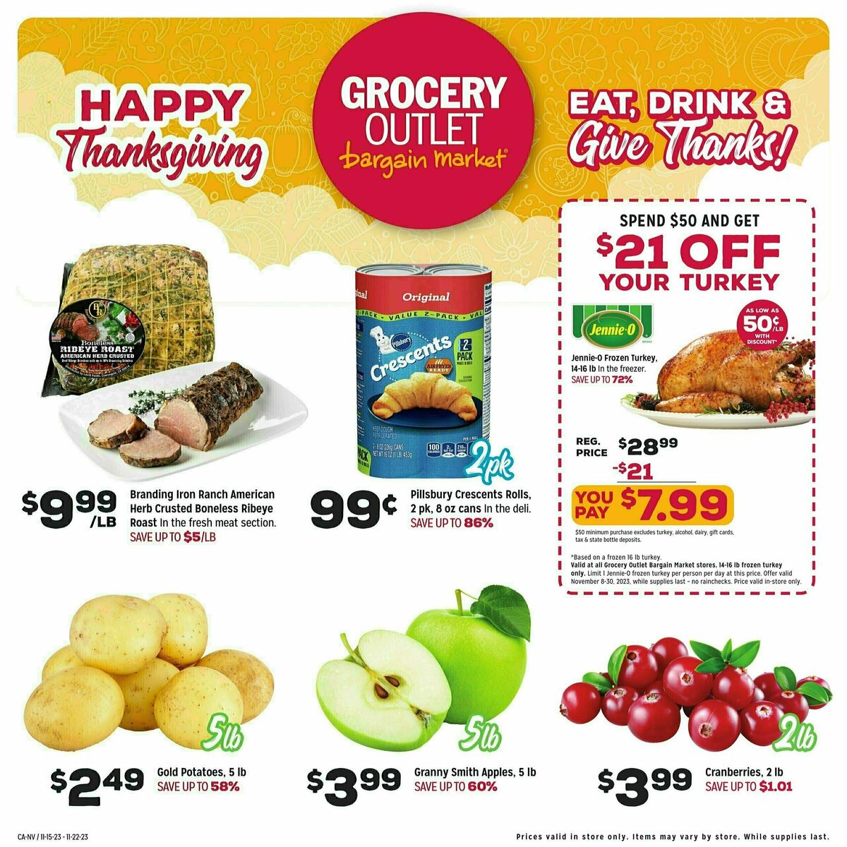 Grocery Outlet Weekly Ad from November 15