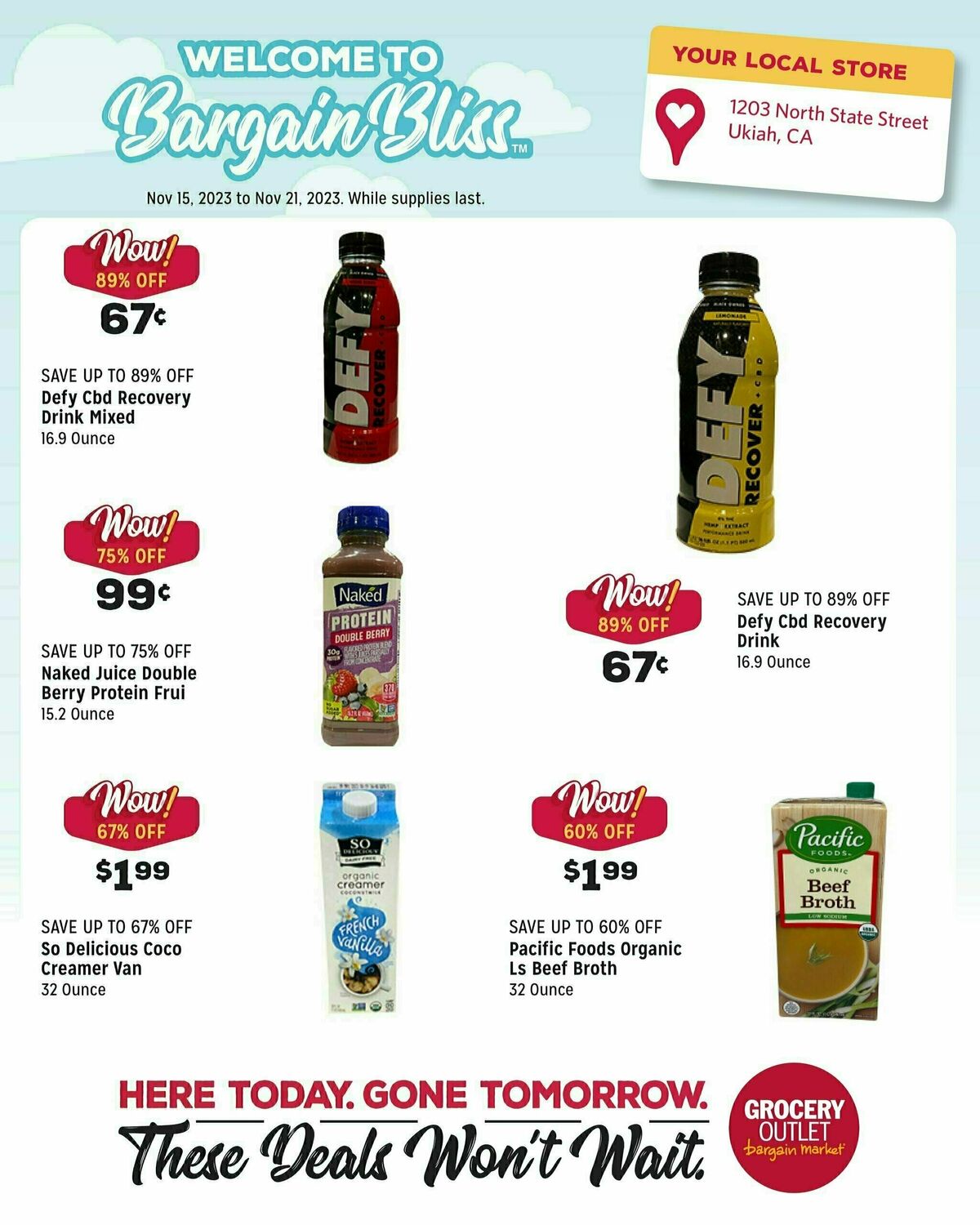 Grocery Outlet Weekly Ad from November 15