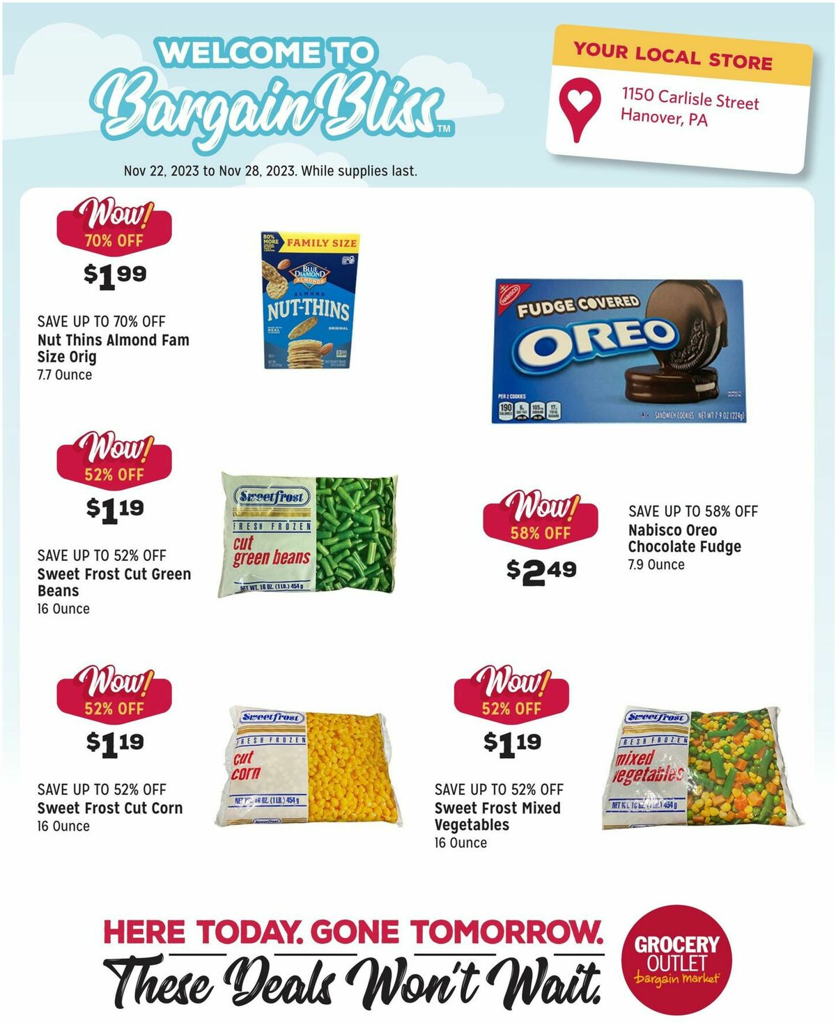 Grocery Outlet Weekly Ad from November 22