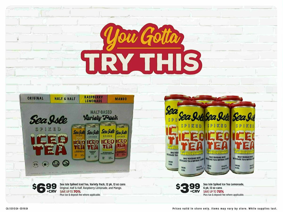 Grocery Outlet Weekly Ad from March 13