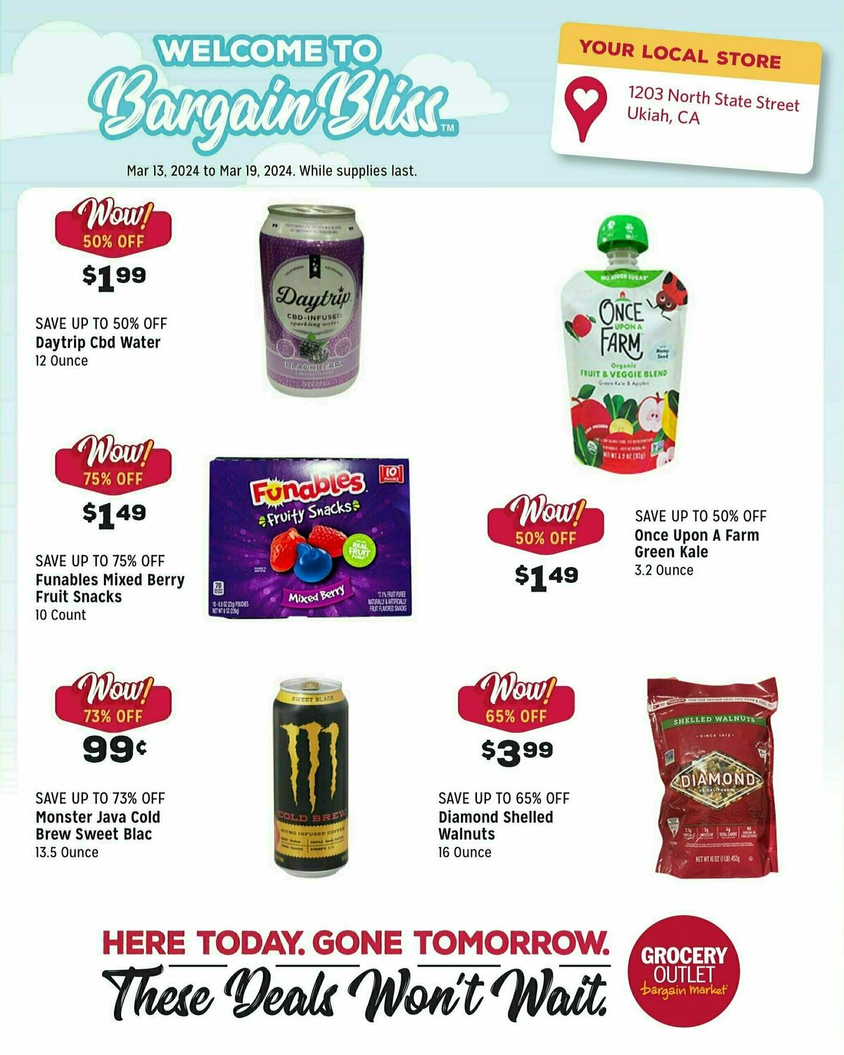 Grocery Outlet Weekly Ad from March 13