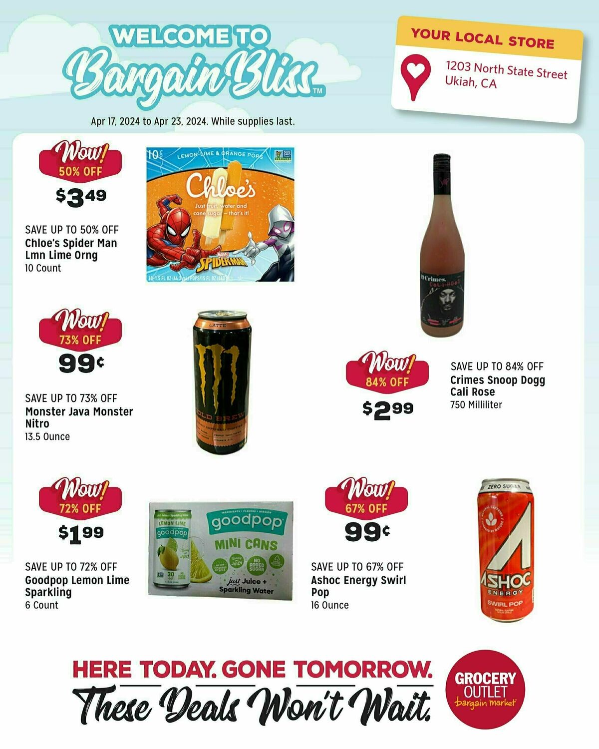 Grocery Outlet Weekly Ad from April 17