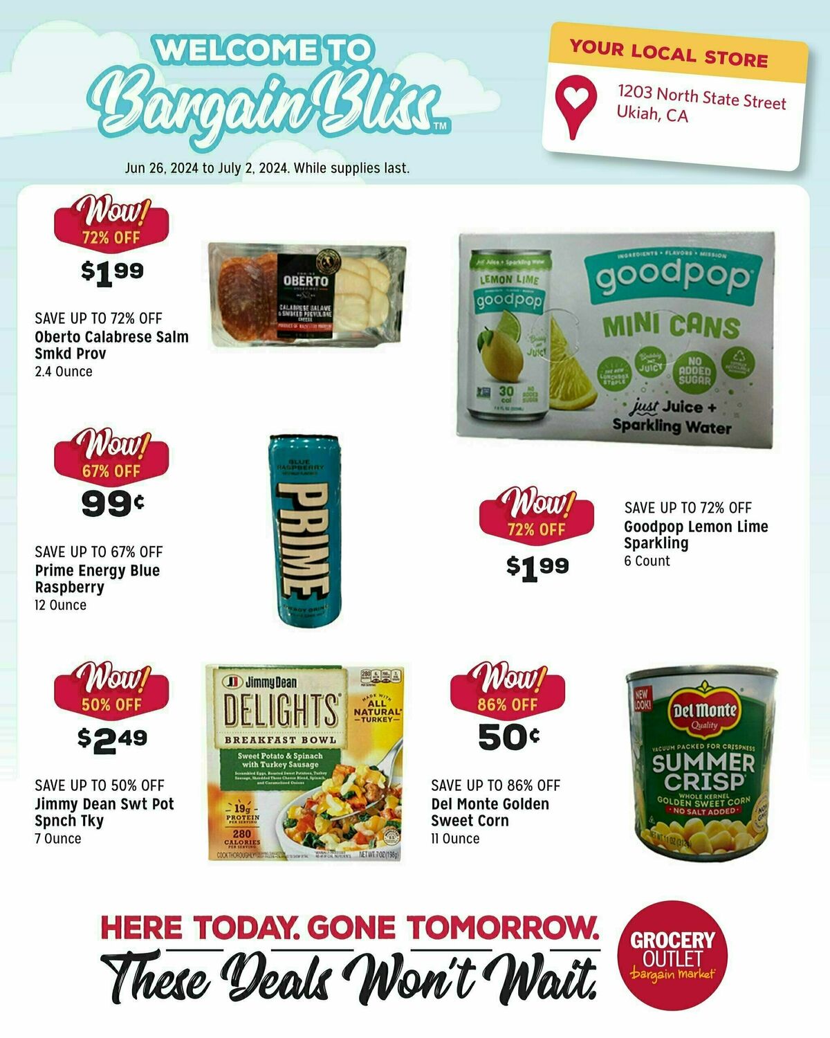 Grocery Outlet Weekly Ad from June 26