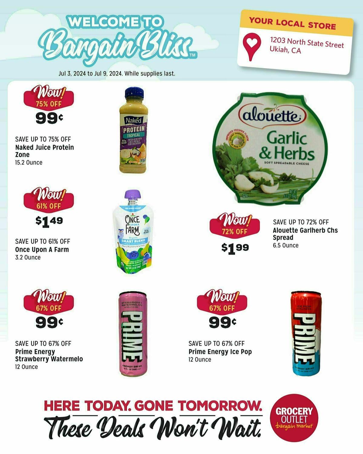 Grocery Outlet Weekly Ad from July 3