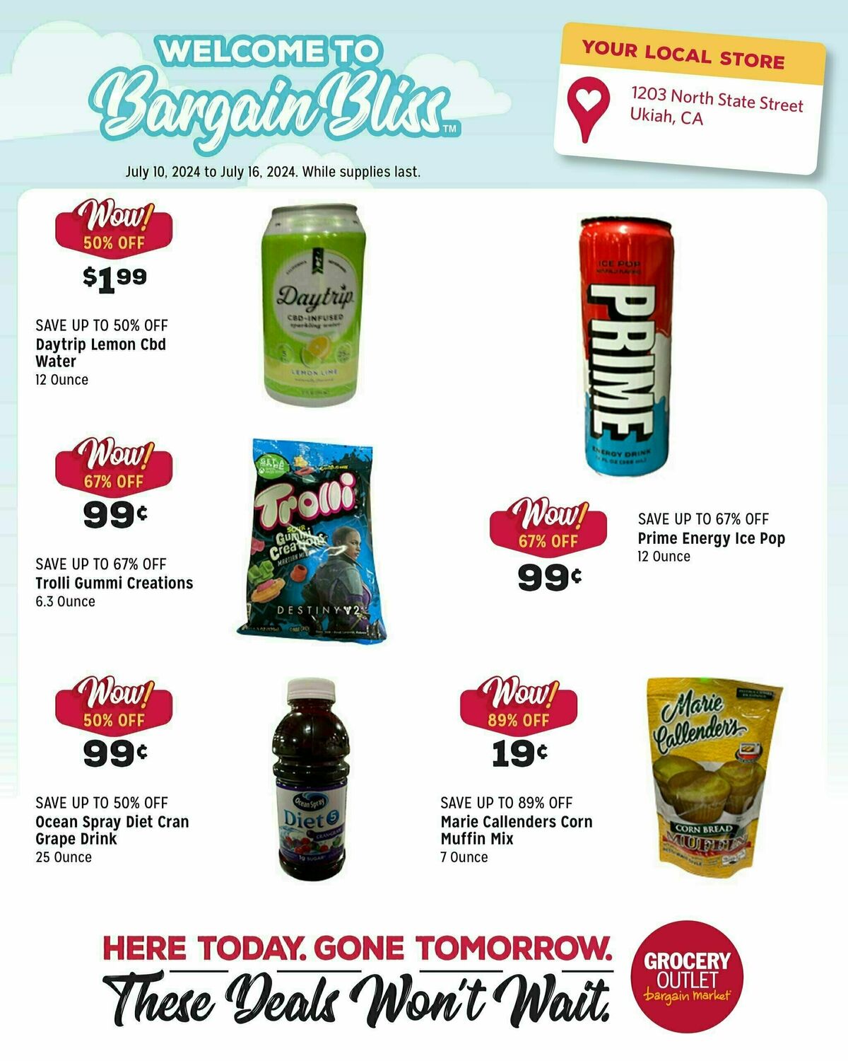 Grocery Outlet Weekly Ad from July 10