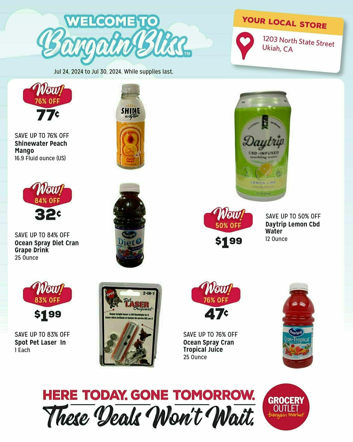 Grocery Outlet Weekly Ad from July 24