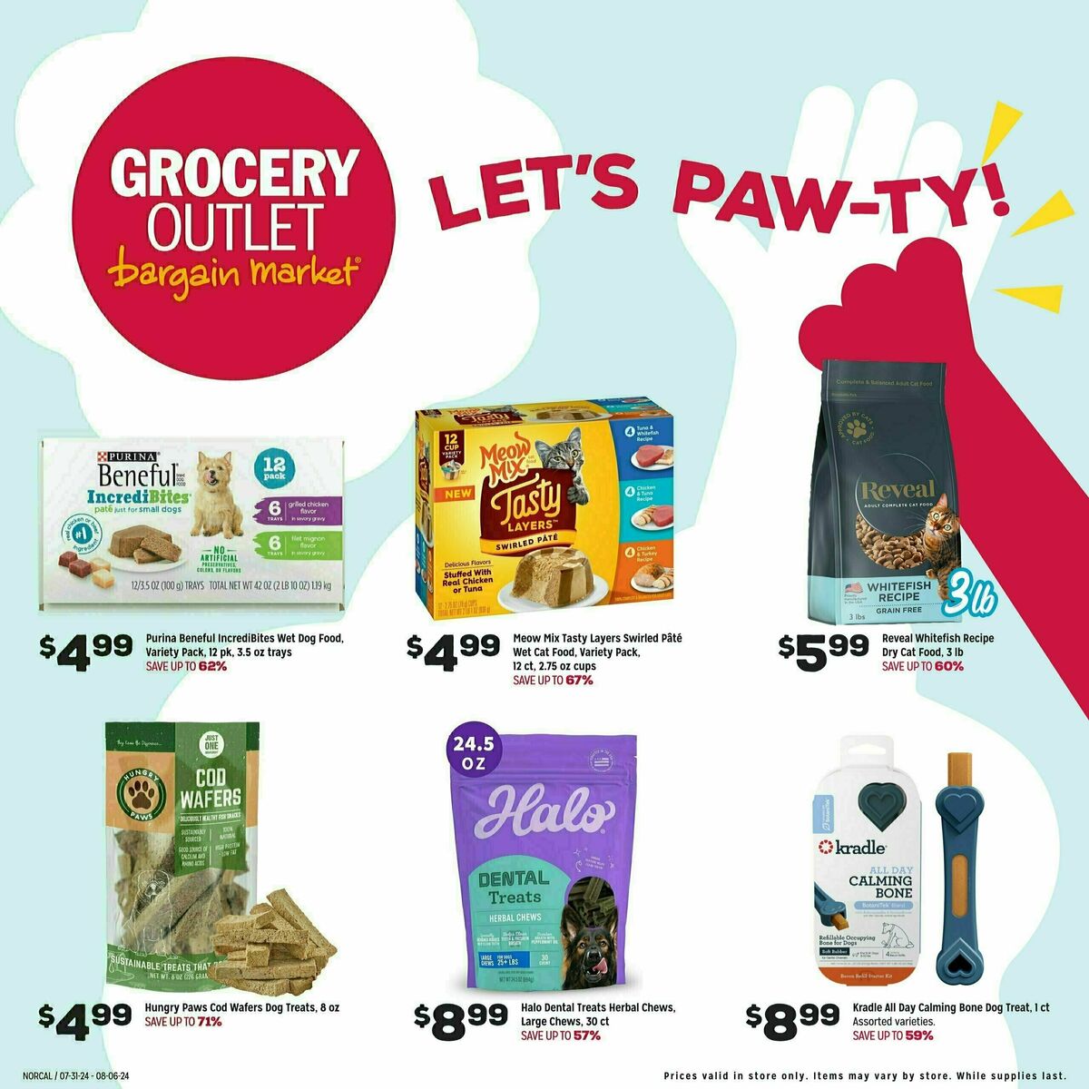 Grocery Outlet Let's Paw-ty! Weekly Ad from July 31