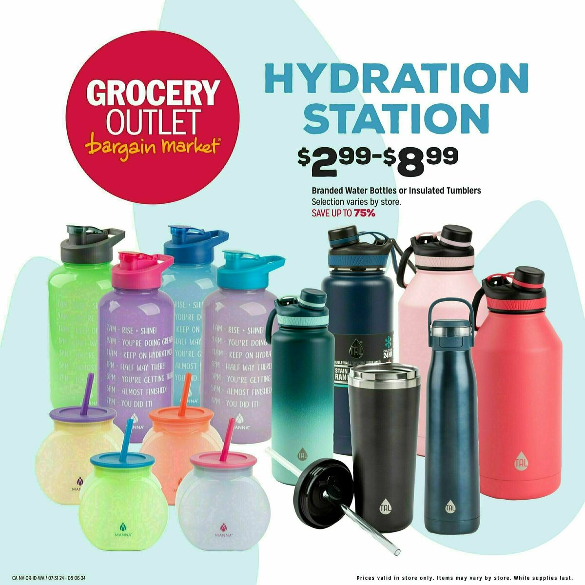 Grocery Outlet Hydration Station Weekly Ad from July 31