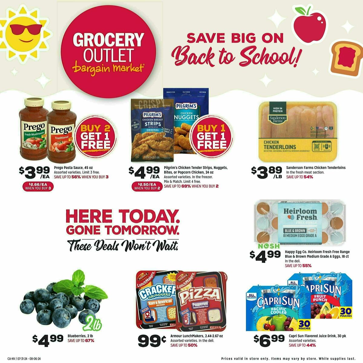 Grocery Outlet Weekly Ad from July 31