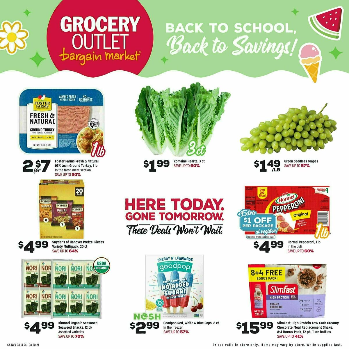 Grocery Outlet Weekly Ad from August 14