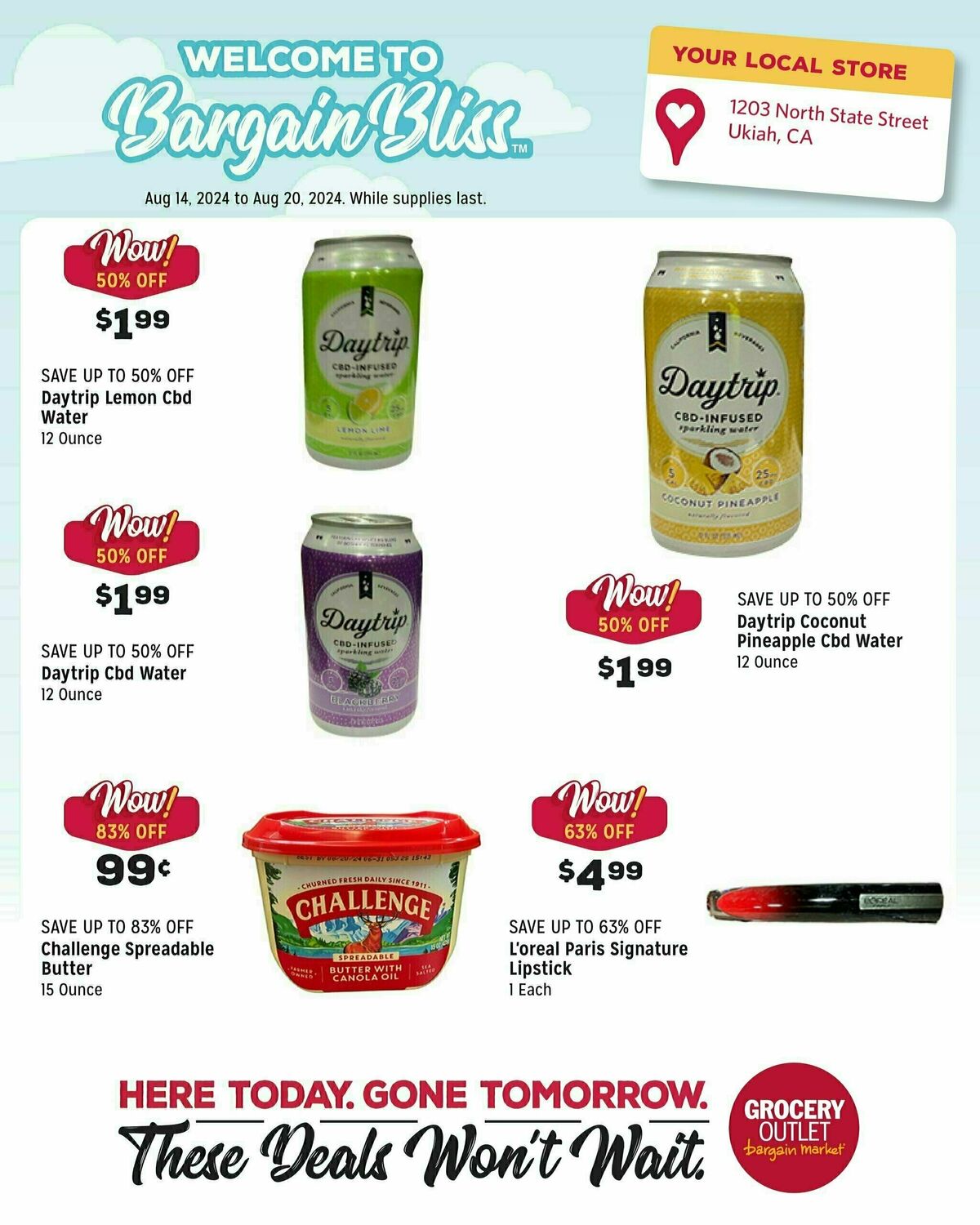 Grocery Outlet Weekly Ad from August 14