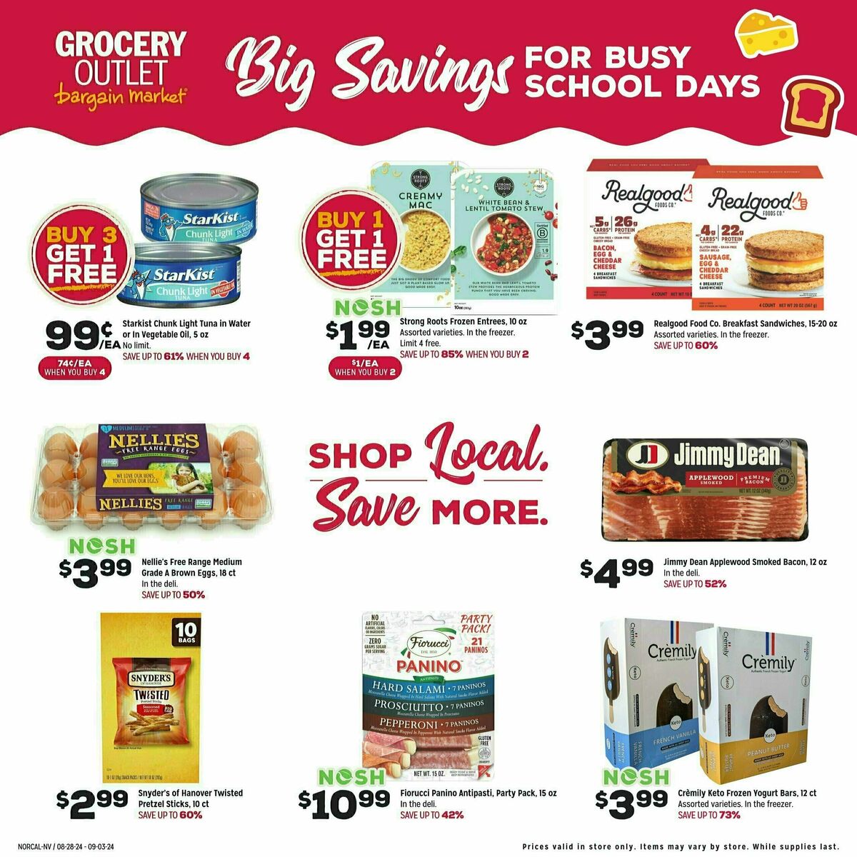 Grocery Outlet Weekly Ad from August 28