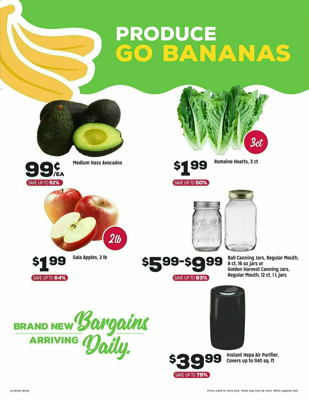 Grocery Outlet Weekly Ad from September 11