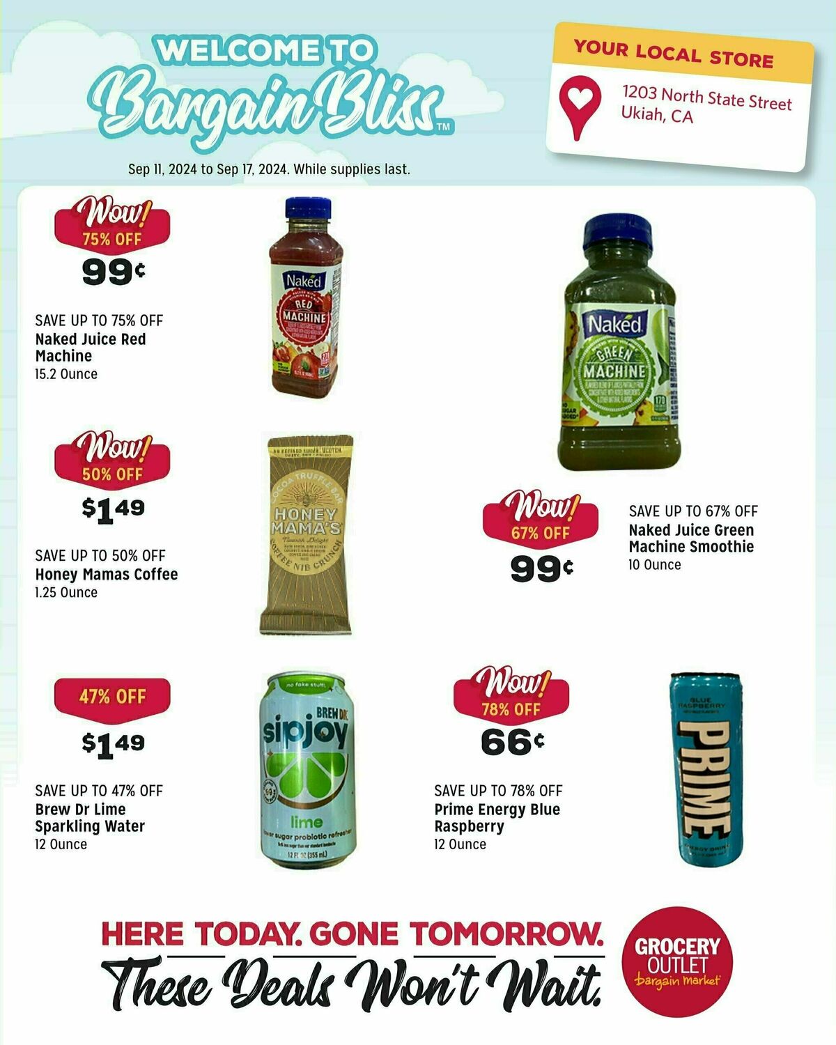 Grocery Outlet Weekly Ad from September 11