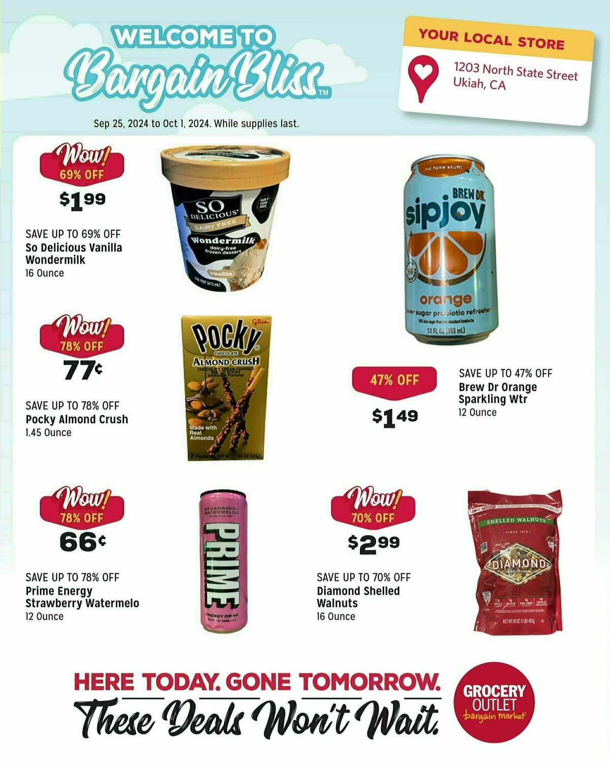 Grocery Outlet Weekly Ad from September 25