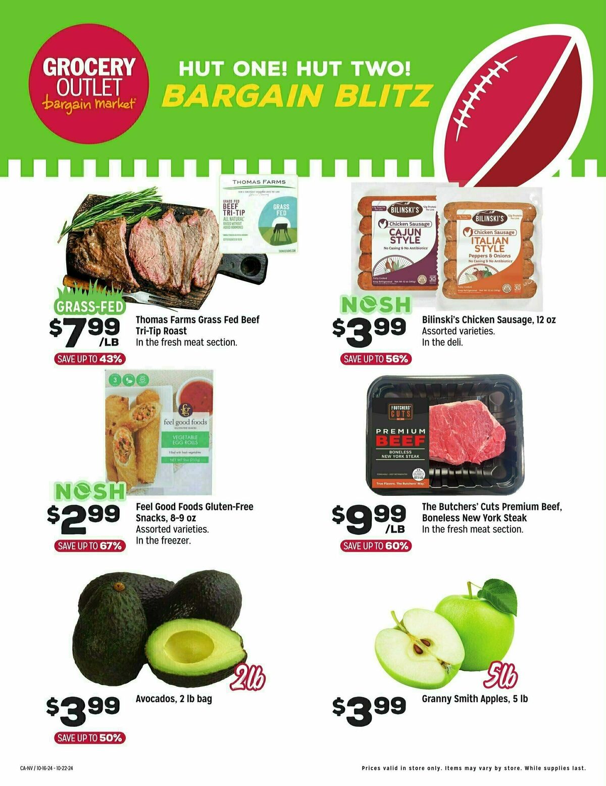 Grocery Outlet Bargain Blitz - CA NV Weekly Ad from October 16