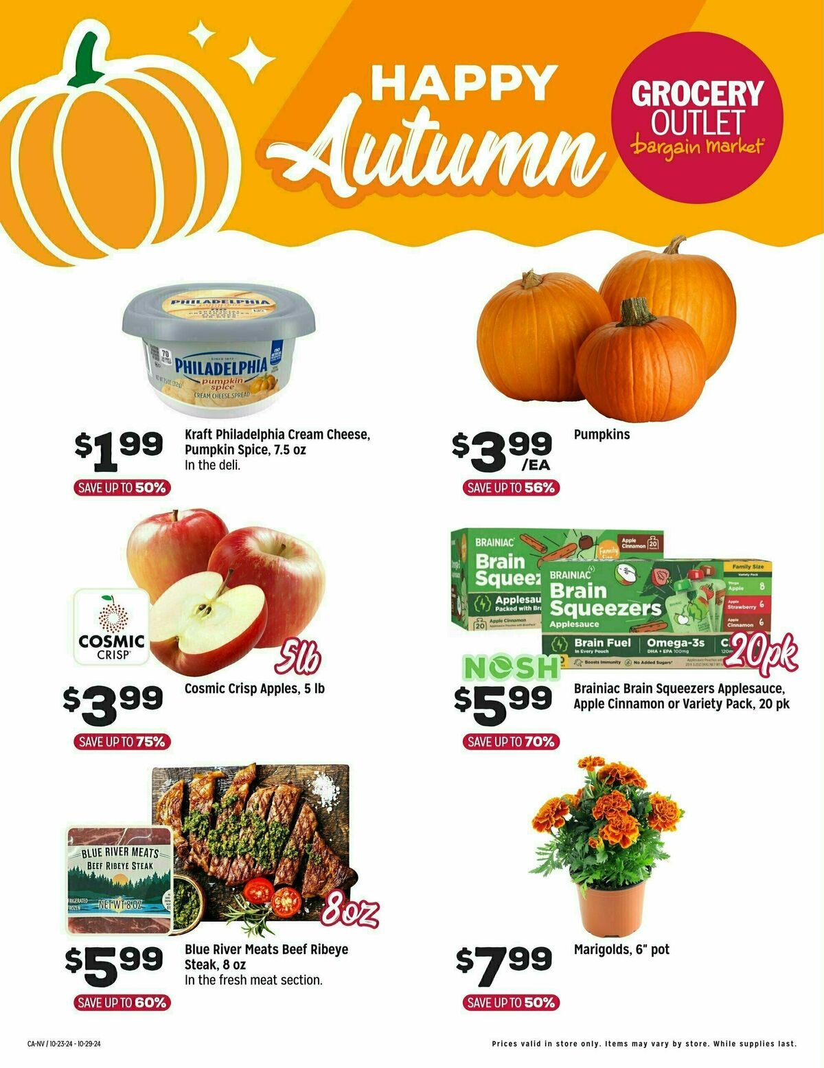 Grocery Outlet Happy Autumn - CA NV Weekly Ad from October 23