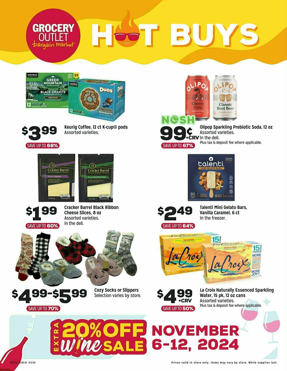 Grocery Outlet Hot Buys NorCal Weekly Ad from November 6