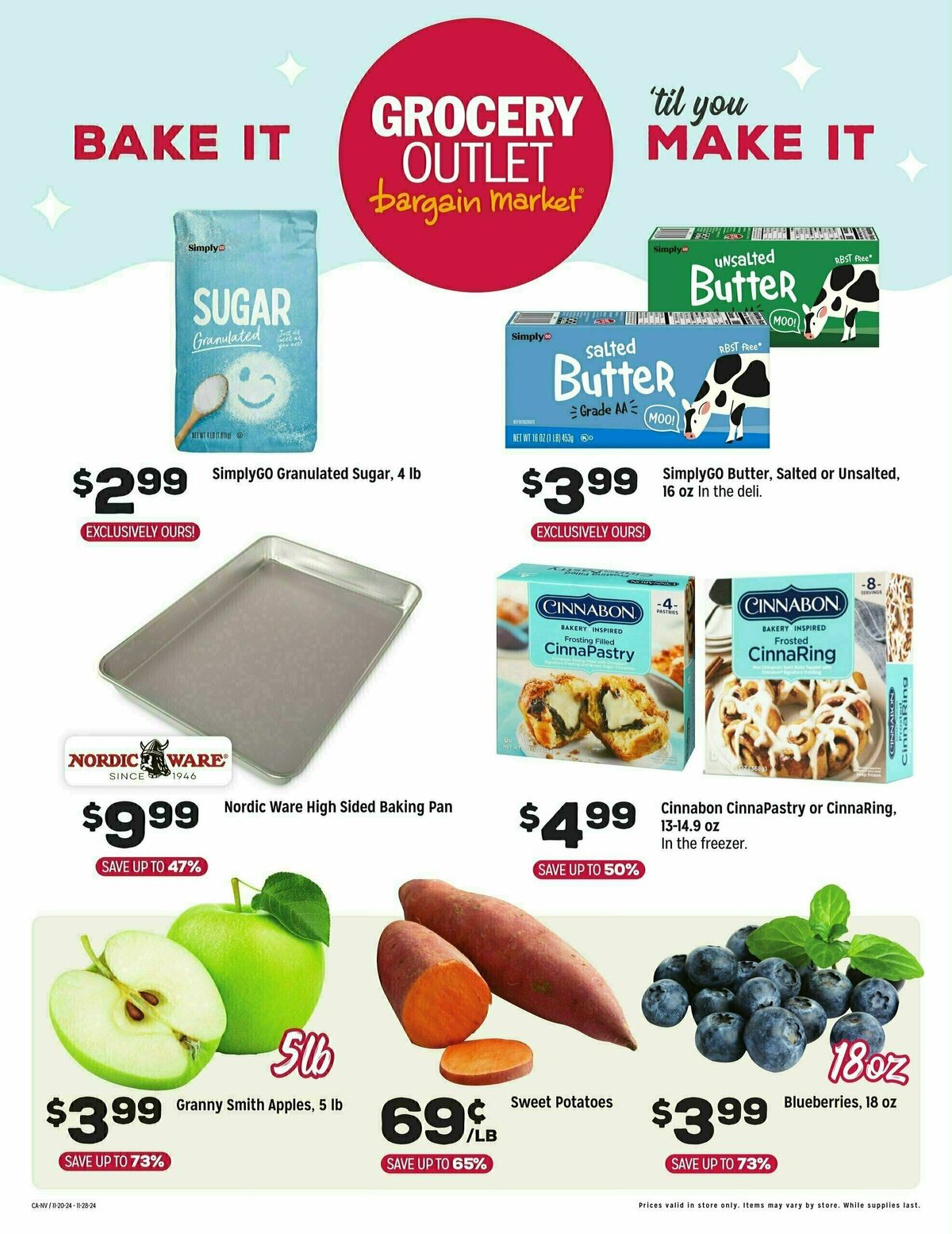 Grocery Outlet Bake It - CANV Weekly Ad from November 20